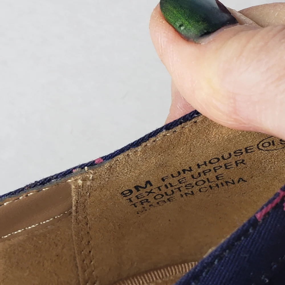 Aerosoles Flamingo Print Preppy Summer Sneaker Loafer Espadrille Vacation Flats
